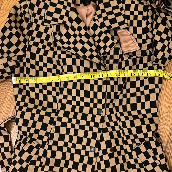 Bebe Wool Belted Trench Coat with Lining. - Picture 12 of 16